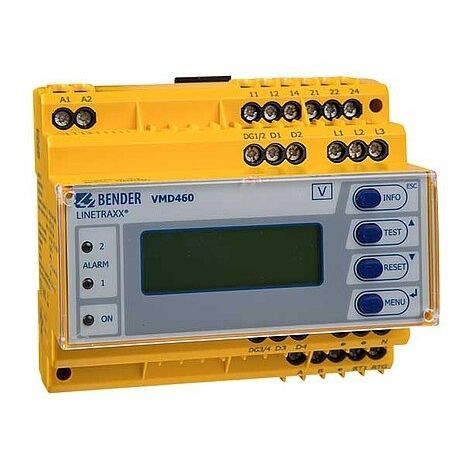 电压监控继电器 - LINETRAXX® VMD460-NA - BENDER GmbH & Co KG - 频率 / DIN导轨 / RS485