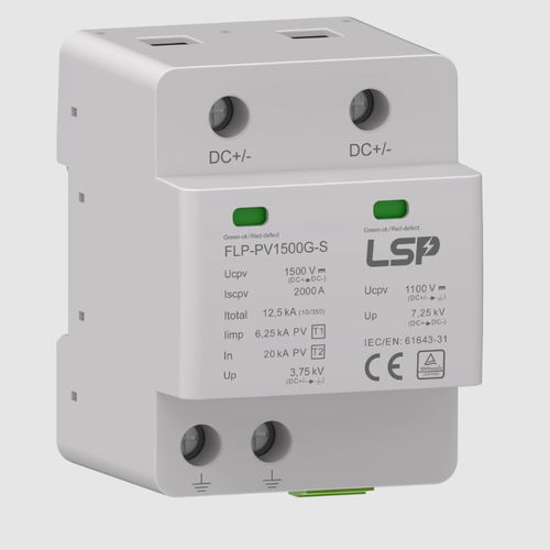 1+2类避雷器 - FLP-PV1500G-S - LSP - 排气式 / 压敏电阻 / 直流