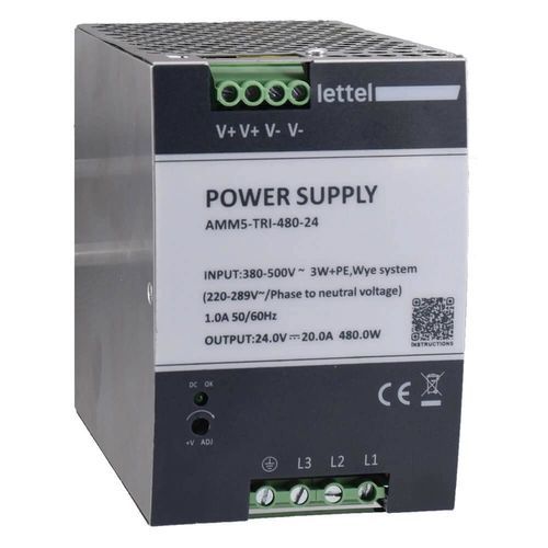DIN导轨电源 - AMM5-TRI series - Lettel - AC/DC / 多输出 / 可变输出