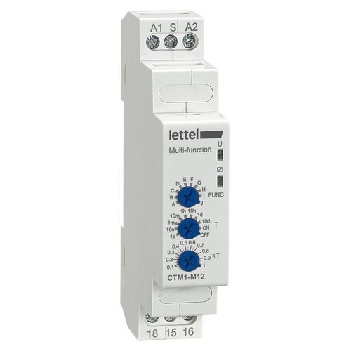 延时时间继电器 - CTM1-M series - Lettel - DIN导轨 / 用于前端盖板 / 用于盒子