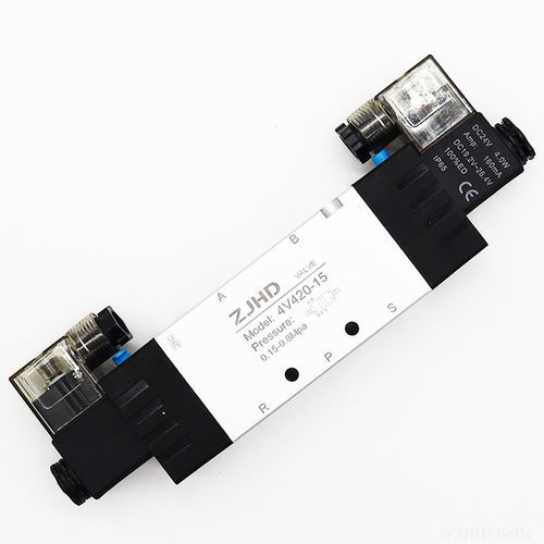 先导式电磁阀 - 4V420-15B  - ZJHD Automation Technology Co., Ltd. - 5 通型 / 压缩空气 / 螺纹