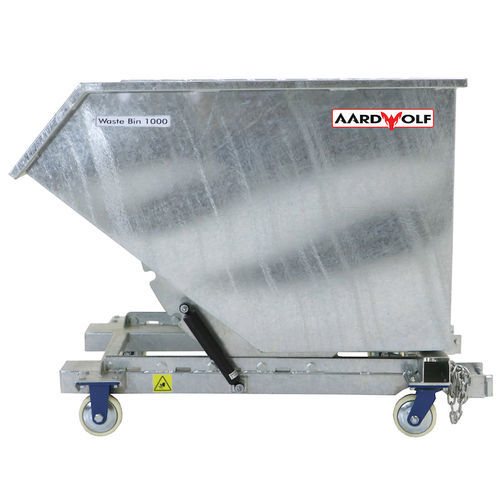 钢垃圾桶 - WB1000G - AARDWOLF INDUSTRIES LLC - 电镀钢 / 移动式 / 叉车