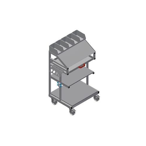 运输推车 - WKW 800 - ELUMATEC - 钢 / 抽屉 / 工具放置架