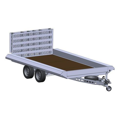 托盘拖车 - SLT-3500-S - SingleLift - 用于机器 / 建筑机械用 / 双车轴