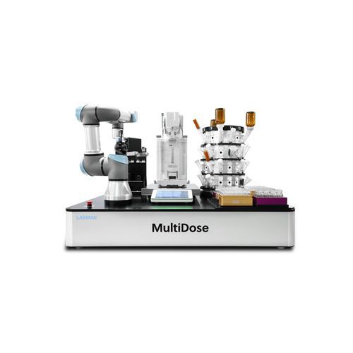 固体分配单元 - MultiDose - Labman Automation Ltd - 用于难以流动物质 / 粉末 / 称重式