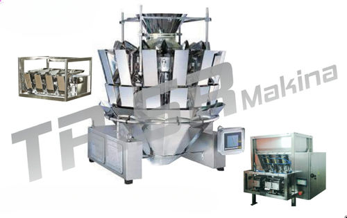 多头秤 - TR.SR Makina ith. ihr. San.ve Tic.Ltd.Şti., - 食品工业 / 不锈钢 / 14头式
