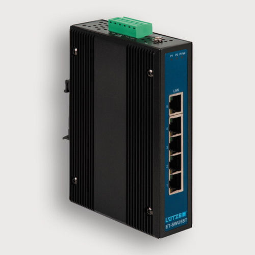 非管理型网络交换机 - 772000 - LÜTZE - 5端口 / DIN导轨 / 壁挂安装