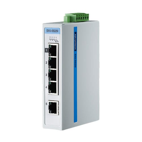 非管理型以太网交换机 - EKI-5525/I - ADVANTECH/研华 - 5端口 / DIN 导轨 / 户外