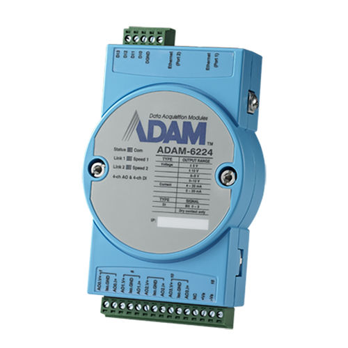 远程输出模块 - ADAM-6224 - ADVANTECH/研华 - 模拟 / Modbus TCP / 以太网