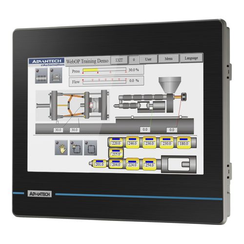 电阻式触摸屏用户界面 - WOP-210K - ADVANTECH/研华 - 面板式 / 1024 x 600 / RISC