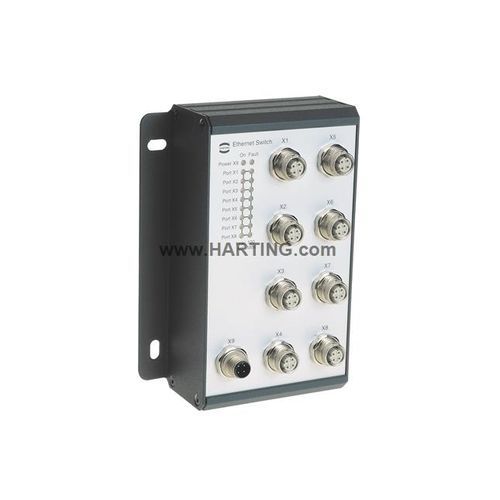 非管理型以太网交换机 - Ha-VIS eCon 4000 - HARTING/浩亭 - 8端口 / 壁挂安装 / 快速