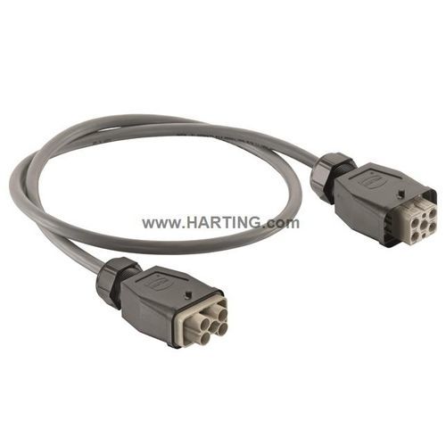 预组装光缆 - Han® Q - HARTING/浩亭 - 混合 / 圆形 / 铜