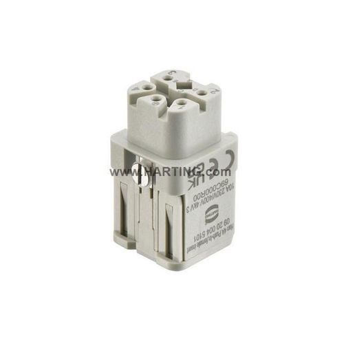 供电连接器 - Han 4A - HARTING/浩亭 - 母端 / 套接式 / 400 V
