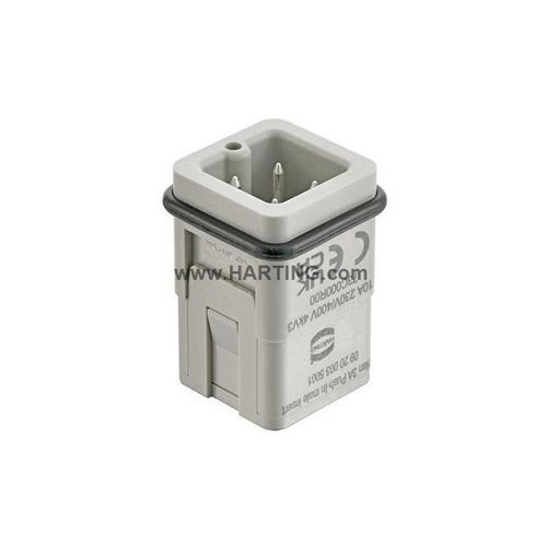 主供电源连接器 - Han 3A - HARTING/浩亭 - 公端 / 套接式 / 接地型