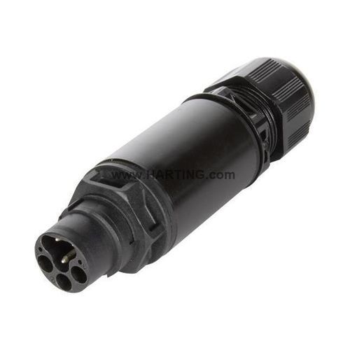 数据连接器 - S15_PFT_STR-FM_AC_M_CRT_w/o-contacts - HARTING - 供电 / 圆形 / 压接式