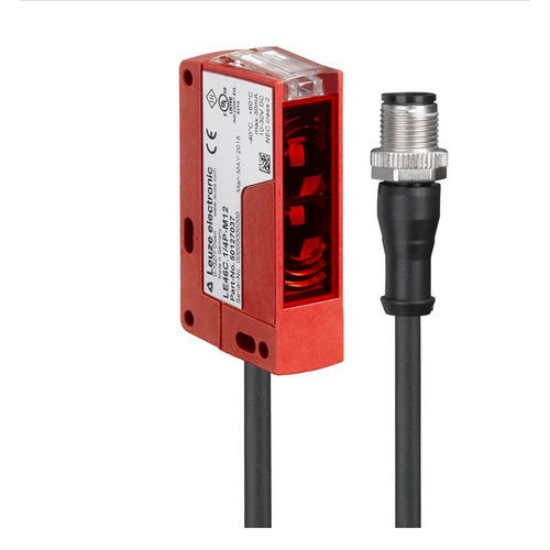 可消除背景光电探测器 - HT46CI/4P-200-M12  - Leuze electronic GmbH + Co. KG - 漫反射检测器 / 矩形 / LED