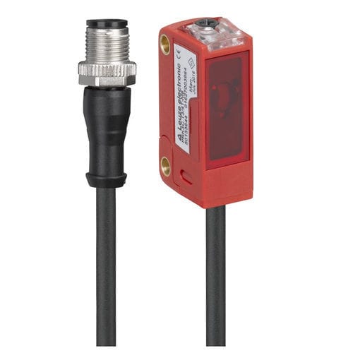 偏振反转反射光电探测器 - PRK3C.BA3/4T-200-M12  - Leuze electronic GmbH + Co. KG - 矩形 / LED / 数码