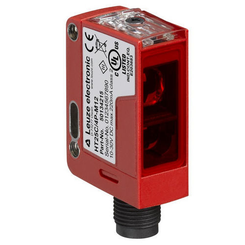 可消除背景光电探测器 - HT25CL1/4P-M12  - Leuze electronic GmbH + Co. KG - 漫反射检测器 / 矩形 / 激光
