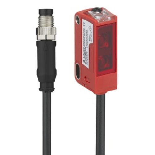 漫反射检测器光电探测器 - ODT3C.3/L6-200-M8 - Leuze electronic GmbH + Co. KG - 可消除背景 / 矩形 / 红光