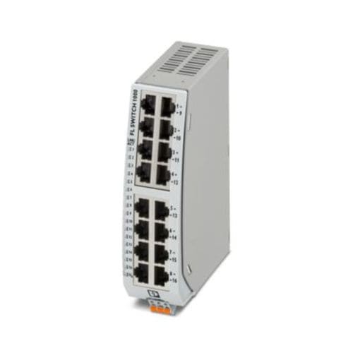 非管理型以太网交换机 - FL SWITCH 1116N - PHOENIX CONTACT GmbH & Co. KG - 16 端口式 / DIN导轨 / RJ45