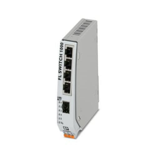 非管理型以太网交换机 - FL SWITCH 1004NT-SFX - PHOENIX CONTACT GmbH & Co. KG - 5端口 / DIN导轨 / RJ45