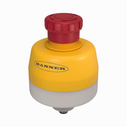 紧急制动按钮式开关 - SSA-EB1PLYR-0DECQ8 - TURCK - IP65 / 塑料 / 发光