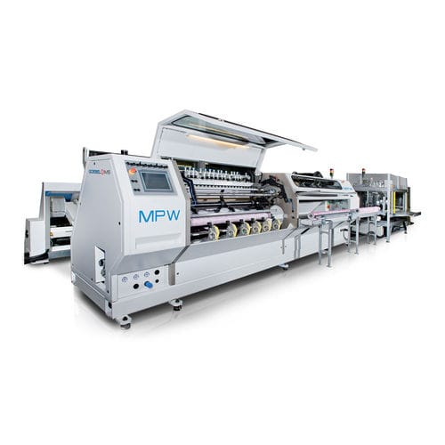自动纵切复卷机 - MPW series - GOEBEL IMS - 用于纸张 / 塑料膜 / 用于面料