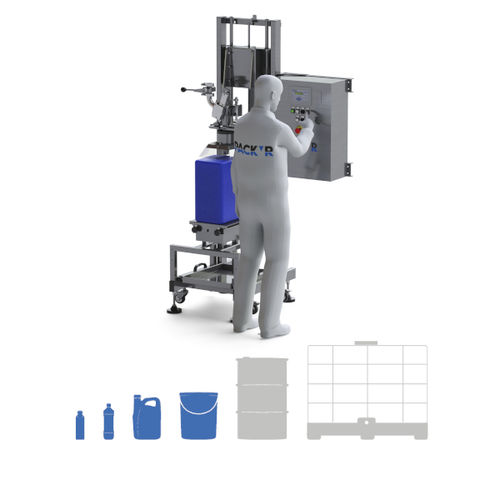 半自动灌装机 - FLEXEO-S2 Atex - PACK'R - 瓶子 / 多容器 / 用于桶