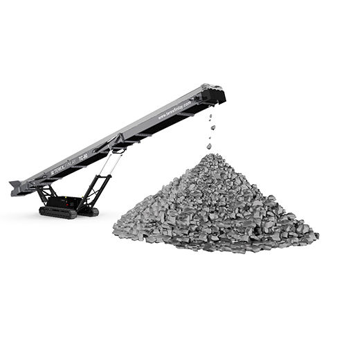 带式输送机 - TC-80 - TEREX Mobile Processing Equipment - 倾斜 / 用于放电 / 移动式
