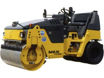 组合压路机 - 2 640 kg ( 5 820 lbs ) | TW352-1 - SAKAI HEAVY INDUSTRIES - 铰接式