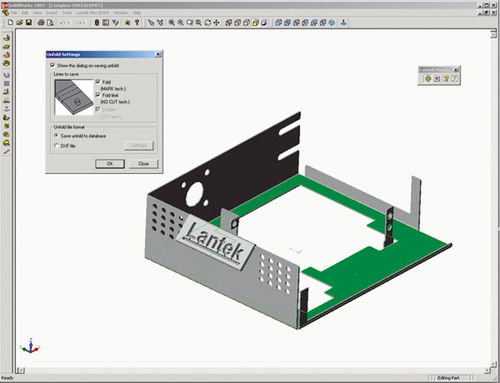 设计软件 - Lantek Flex3d SOLIDWORKS ® - Lantek Sheet Metal Solutions S.L. - 用于金属板材轧制 / 3D / 2D