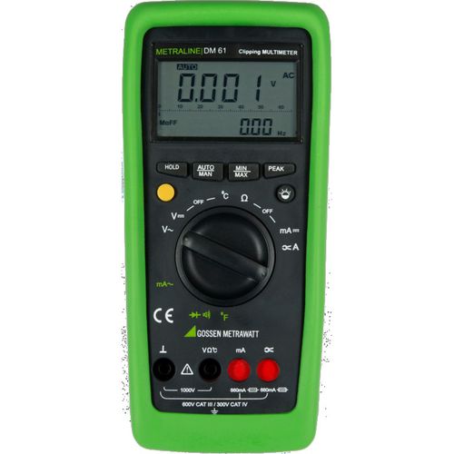 数字钳形万用表 - Metraline DM 61 - GOSSEN METRAWATT GmbH - 柱状图显示 / 手持式 / 1000 V