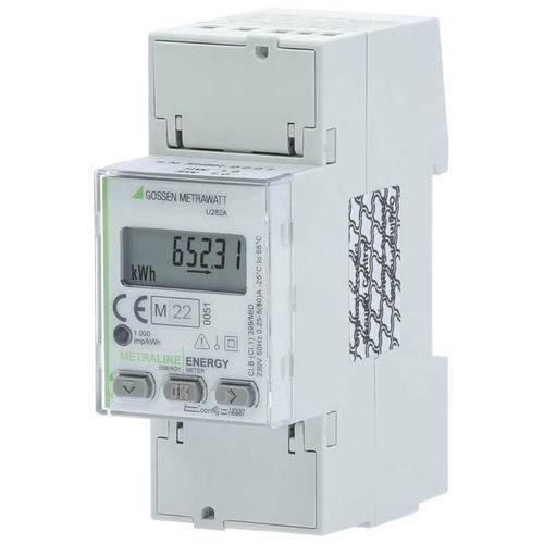 单相电能表 - U282 A - GOSSEN METRAWATT GmbH - DIN导轨 / 数字 / 脉冲输出式