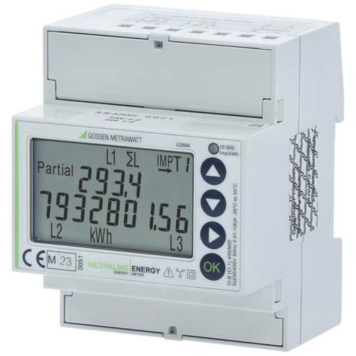 三相电能表 - U289 D - GOSSEN METRAWATT GmbH - DIN导轨 / 数字 / 脉冲输出式