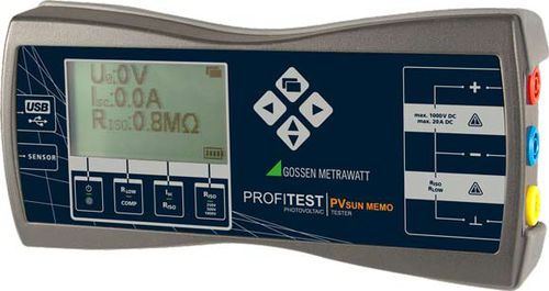电力安全测试仪 - PROFITEST PVsun  memo  - GOSSEN METRAWATT GmbH - 用于光伏模块