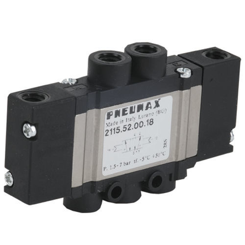 线轴气动分配器 - 21 series - PNEUMAX/纽迈司 - 螺线管驱动 / 5 通型 / 铝框架