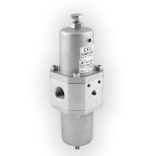 压缩空气式过滤器调节器 - 1700 Steel Line series - PNEUMAX/纽迈司 - 隔膜 / 不锈钢