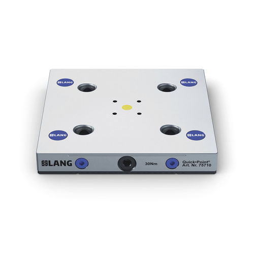 零点定心夹紧系统 / 用于机床 - 75710 - LANG Technik - 模块化紧固板 / 高精度 / 用于 5 轴加工