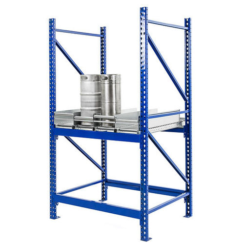 存储仓库货架 - span track keg flow - UNEX Manufacturing - 紧凑型 / 可调节 / 中等负荷