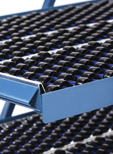 存储仓库货架 - shelf track - UNEX Manufacturing - 动态 / 中等负荷 / 用于箱子
