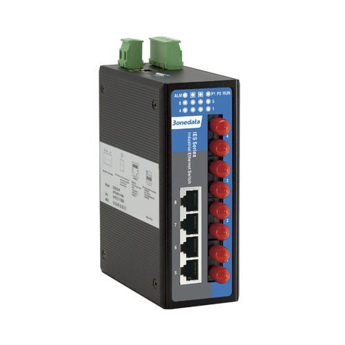 8端口网络交换机 - IES618 Series - 3onedata Co.,Ltd. - 管理型 / 2 级 / 光纤