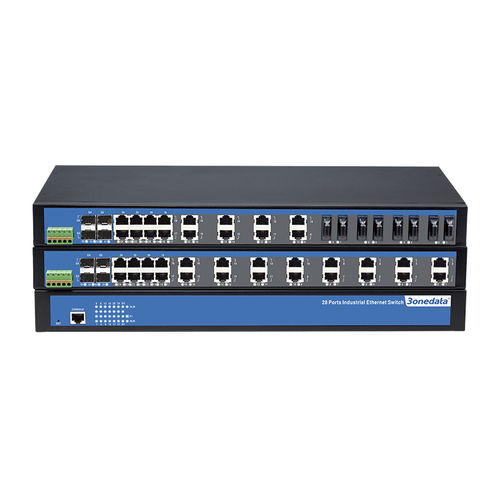 28端口网络交换机 - IES5028 Series - 3onedata Co.,Ltd. - 管理型 / 光纤 / 千兆