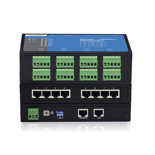 8端口设备服务器 - NP308T Series - 3onedata Co.,Ltd. - RS-232 / RS-485 / RS-422