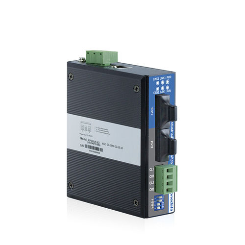 通信网关 - ICP222-2F-2CI - 3onedata Co.,Ltd. - 以太网 / CAN Bus / DIN导轨