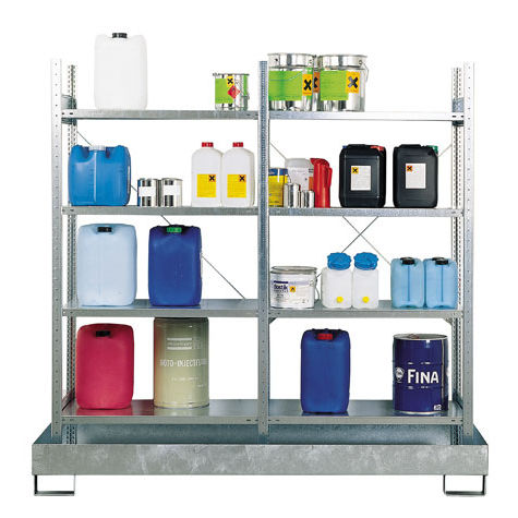 存储仓库货架 - RFAW 3 L - Saebu Morsbach GmbH - 可调节 / 中等负荷 / 蓄液槽油桶