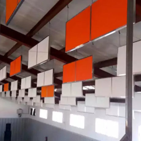 合成纤维芯隔热板 - ACUSTIBAF-N40 - Acústica Integral - Soundproofing - 铝表面 / 用于天花板 / 声学