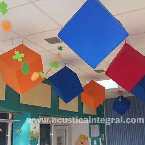 泡沫内芯夹芯板 - ACUSTIART-CUBE - Acústica Integral - Soundproofing - 布料 / 用于天花板 / 地面用
