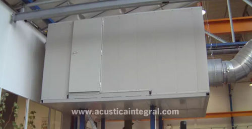 声学隔热板 - ACUSTIMODUL-80RA - Acústica Integral - Soundproofing - 岩棉内芯 / 钢表面 / 墙面