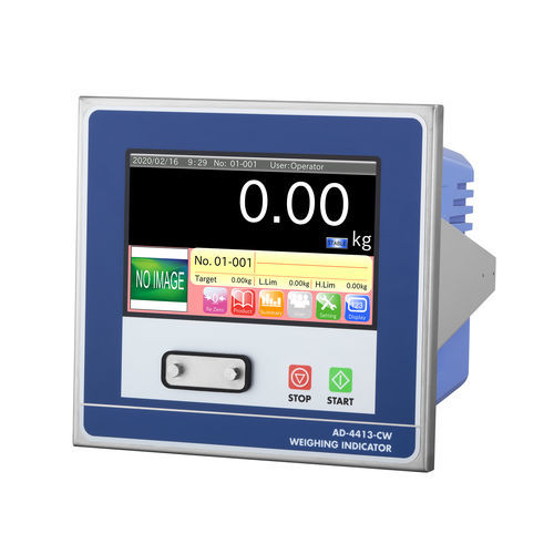 带触摸屏称重仪表 - AD4413-CW - A&D COMPANY, LIMITED - 面板式 / IP65 / 模拟