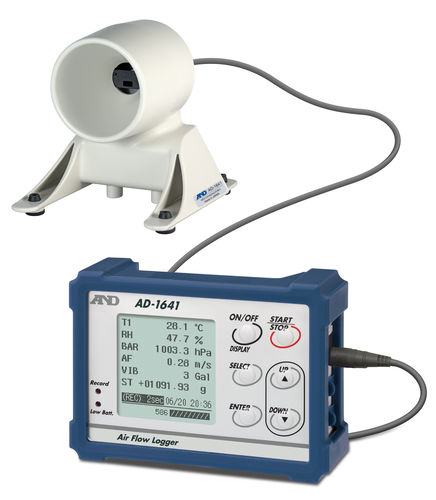 温度数据采集器 - AD-1641  - A&D COMPANY, LIMITED - 相对湿度 / 气压 / 空气流量